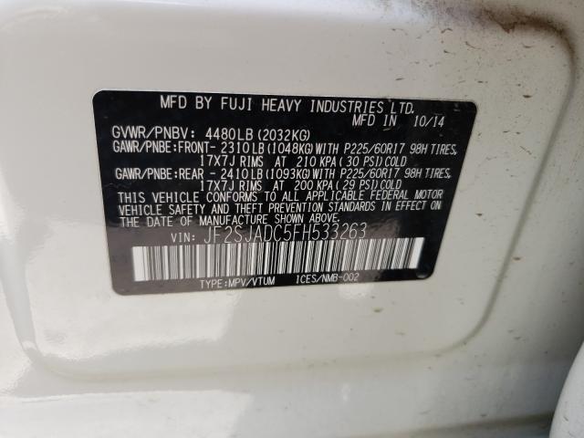2015 SUBARU FORESTER 2 JF2SJADC5FH533263