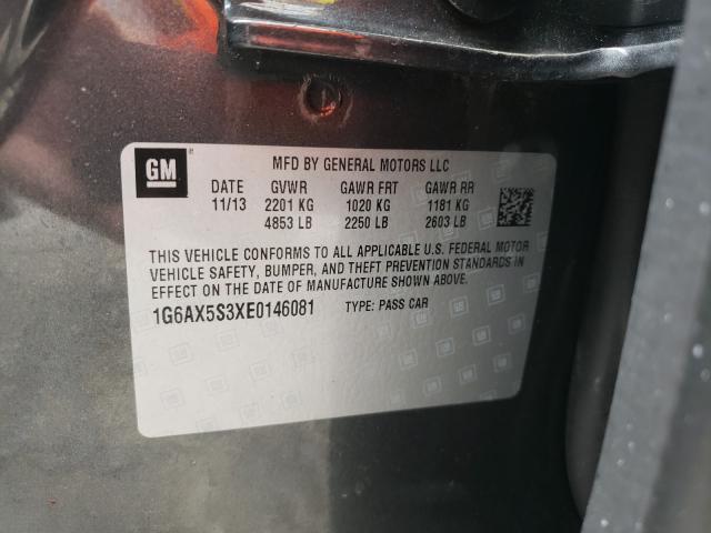 2014 CADILLAC CTS LUXURY 1G6AX5S3XE0146081