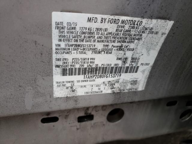 2015 FORD TAURUS SE 1FAHP2D80FG153719