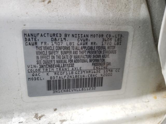 2020 NISSAN VERSA SV 3N1CN8EV4LL811232