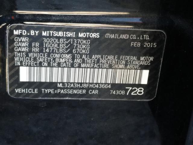 2015 MITSUBISHI MIRAGE DE ML32A3HJ8FH043664