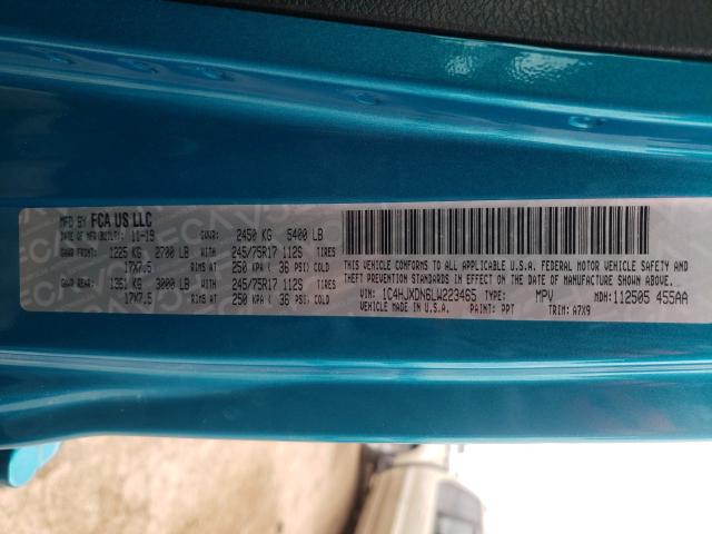 2020 JEEP WRANGLER U 1C4HJXDN6LW223465