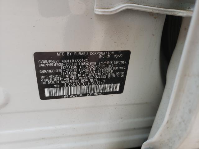 2020 SUBARU FORESTER T JF2SKAXC0LH550377