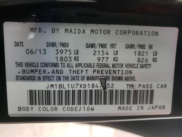 2013 MAZDA 3 I JM1BL1U7XD1847752