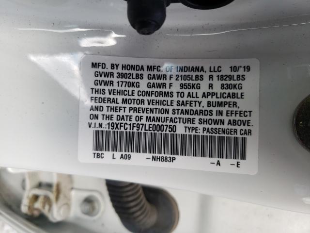 2020 HONDA CIVIC TOUR 19XFC1F97LE000750