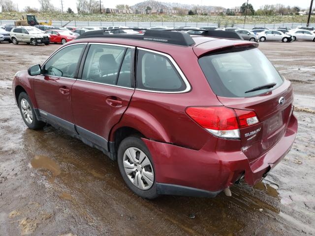 2012 SUBARU OUTBACK 2. 4S4BRBAC1C3226663