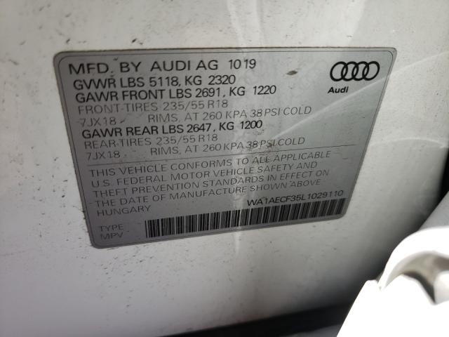 2020 AUDI Q3 PREMIUM WA1AECF35L1029110