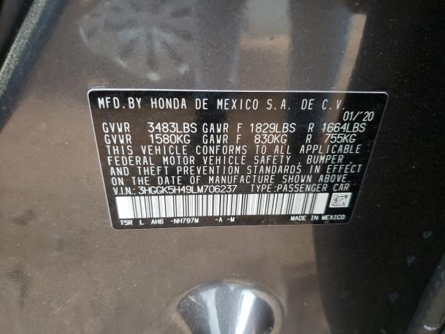 2020 HONDA FIT LX 3HGGK5H49LM706237