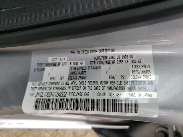 2017 MAZDA 6 TOURING JM1GL1V50H1154682