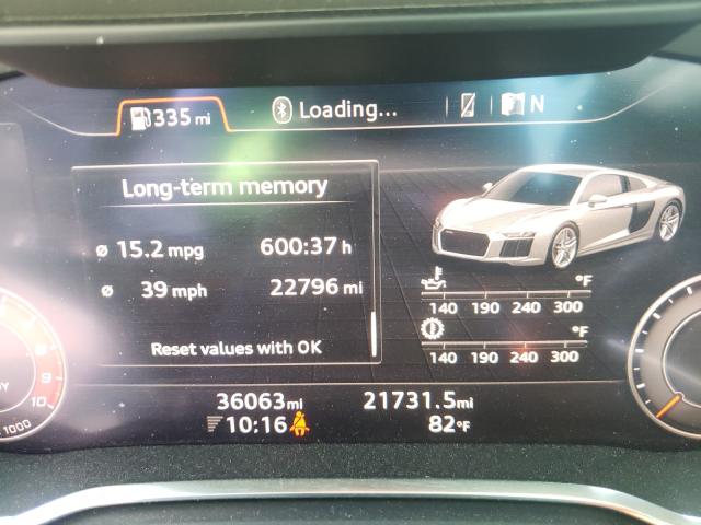 2018 AUDI R8 RWS WUABAAFX8J7902181