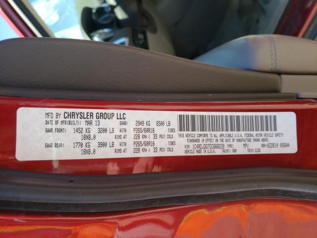 2013 DODGE DURANGO CR 1C4RDJDG7DC668228