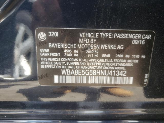 2017 BMW 320 XI WBA8E5G58HNU41342