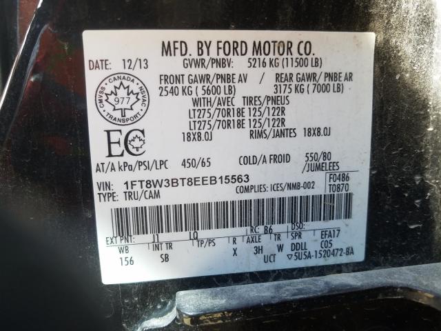 2014 FORD F350 SUPER 1FT8W3BT8EEB15563