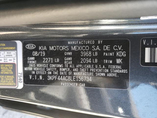 2020 KIA FORTE GT 3KPF44AC8LE156734