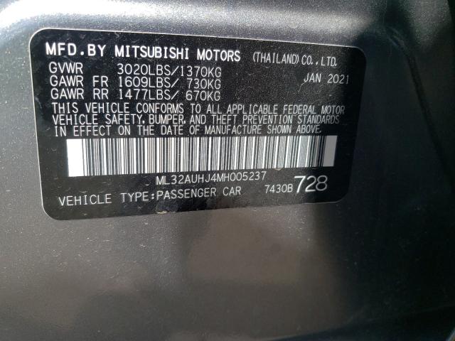 2021 MITSUBISHI MIRAGE ES ML32AUHJ4MH005237