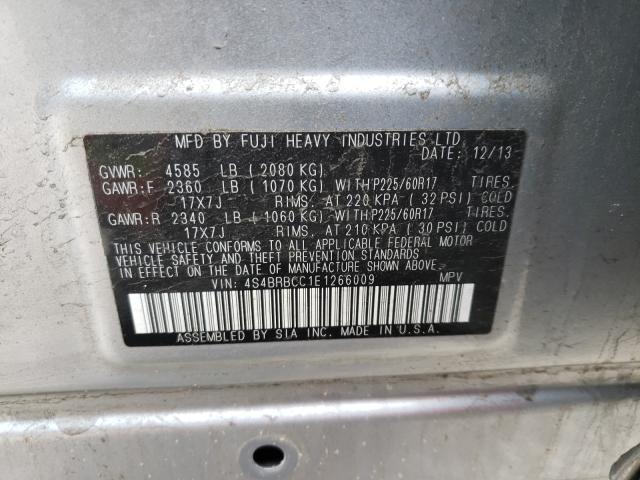 2014 SUBARU OUTBACK 2. 4S4BRBCC1E1266009