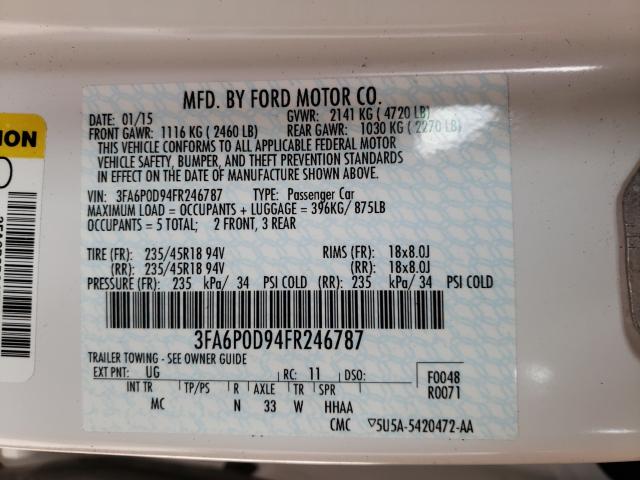 2015 FORD FUSION TIT 3FA6P0D94FR246787