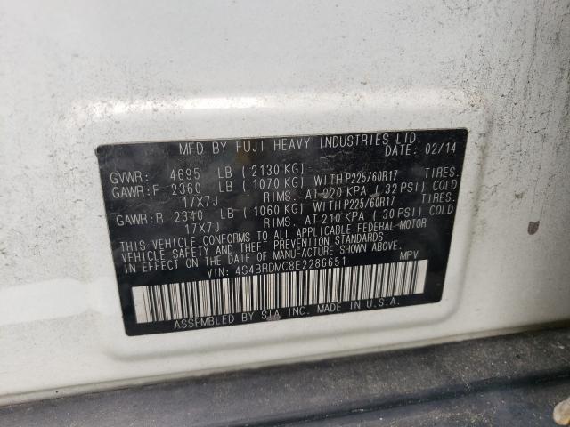 2014 SUBARU OUTBACK 3. 4S4BRDMC8E2286651