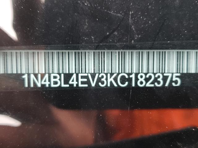2019 NISSAN ALTIMA SL 1N4BL4EV3KC182375