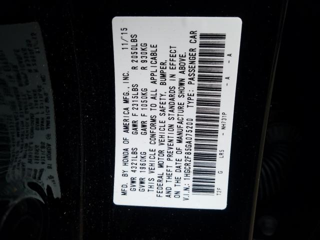 2016 HONDA ACCORD EXL 1HGCR2F85GA075200