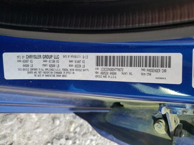 2013 DODGE AVENGER SE 1C3CDZAG8DN770672