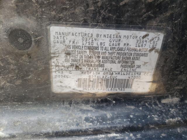 2014 NISSAN VERSA S 3N1CN7AP8EL856985