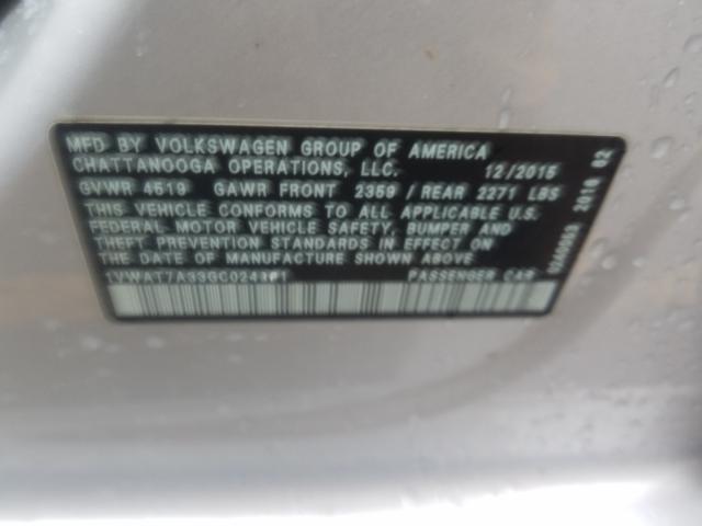 2016 VOLKSWAGEN PASSAT S 1VWAT7A33GC024361