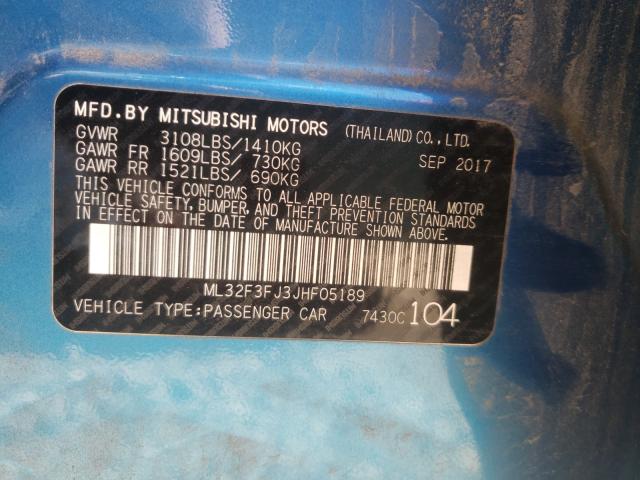 2018 MITSUBISHI MIRAGE G4 ML32F3FJ3JHF05189