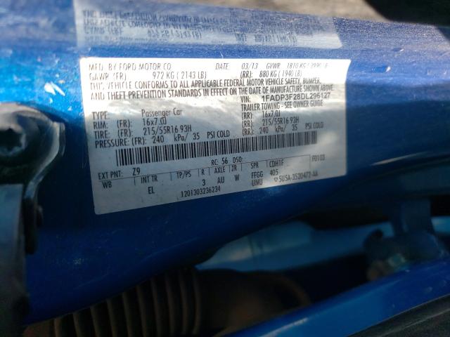 2013 FORD FOCUS SE 1FADP3F28DL296127