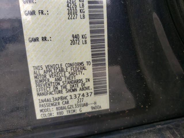 2017 NISSAN ALTIMA 2.5 1N4AL3AP8HC137437