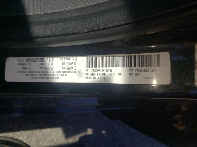 2010 CHRYSLER SEBRING LI 1C3CC5FB1AN185193
