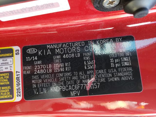 2015 KIA SPORTAGE L KNDPBCAC6F7741157