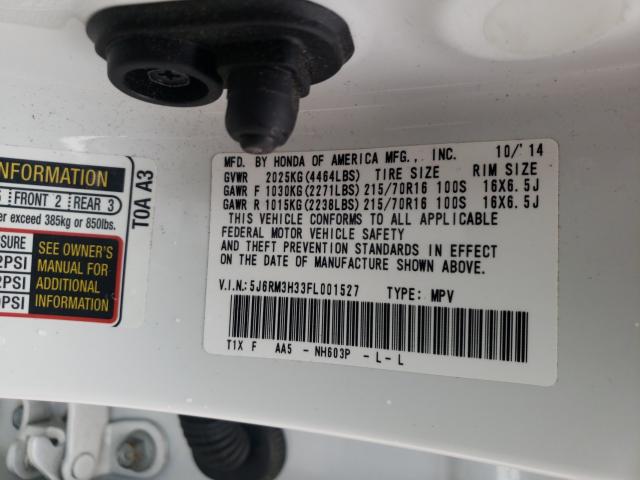 2015 HONDA CR-V LX 5J6RM3H33FL001527