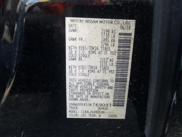2018 NISSAN FRONTIER S 1N6AD0ER5JN769093