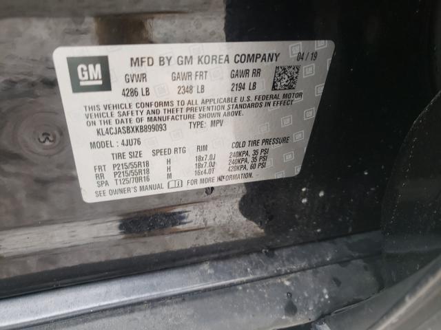 2019 BUICK ENCORE PRE KL4CJASBXKB899093