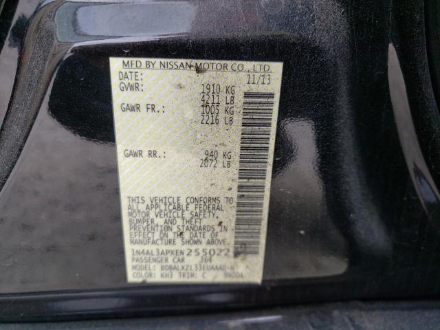 2014 NISSAN ALTIMA 2.5 1N4AL3APXEN255022