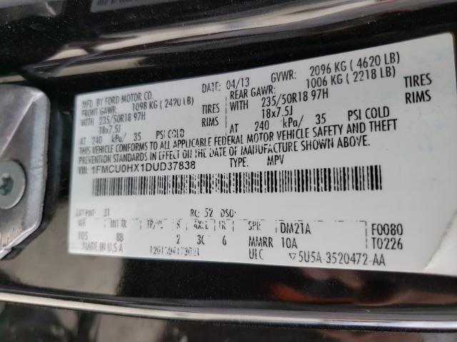2013 FORD ESCAPE SEL 1FMCU0HX1DUD37838