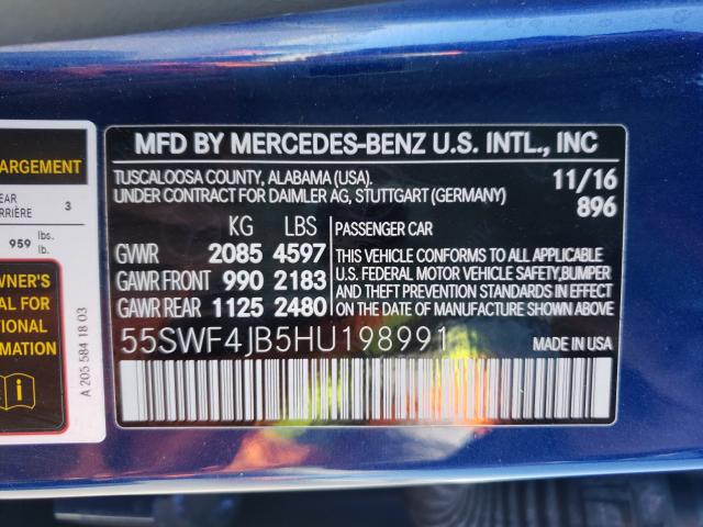 2017 MERCEDES-BENZ C300 55SWF4JB5HU198991