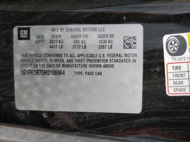 2017 CHEVROLET CAMARO SS 1G1FE1R75H0186964