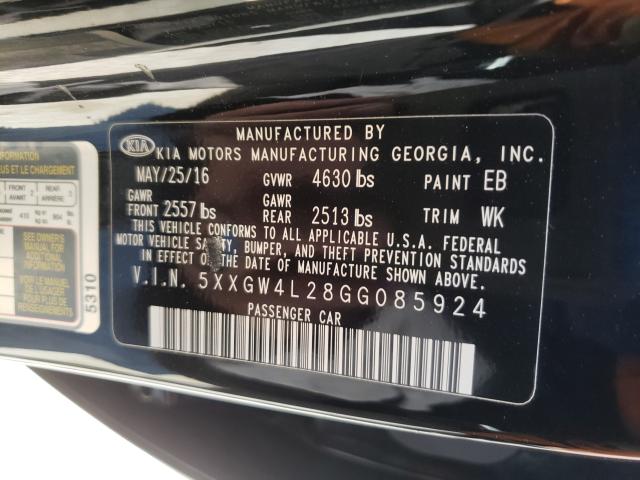 2016 KIA OPTIMA SX 5XXGW4L28GG085924