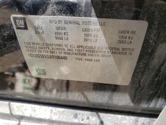 2011 CADILLAC CTS LUXURY 1G6DG5EY6B0106449