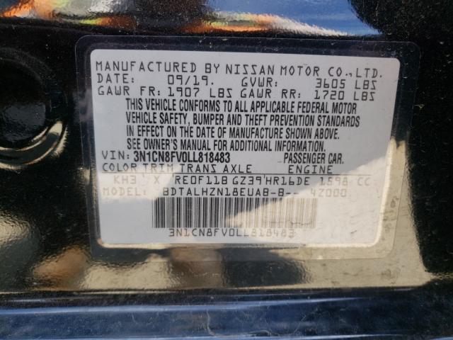 2020 NISSAN VERSA SR 3N1CN8FV0LL818483