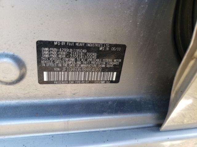 2011 SUBARU IMPREZA OU JF1GH6D67BH804069