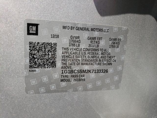 2019 CHEVROLET CRUZE LS 1G1BC5SM2K7133326