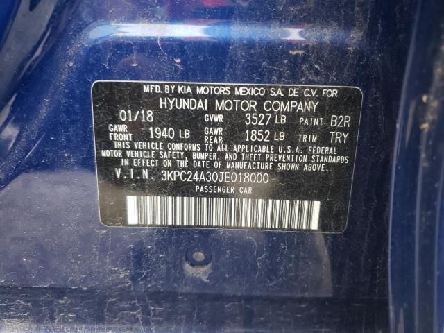 2018 HYUNDAI ACCENT SE 3KPC24A30JE018000