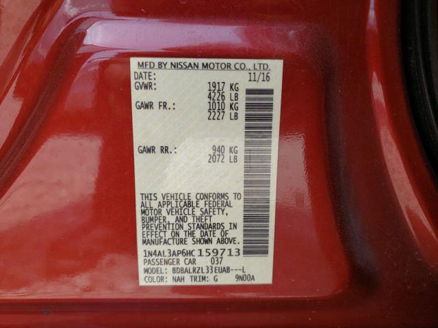 2017 NISSAN ALTIMA 1N4AL3AP6HC159713