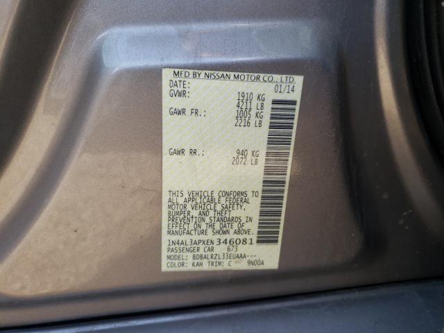 2014 NISSAN ALTIMA 2.5 1N4AL3APXEN346081