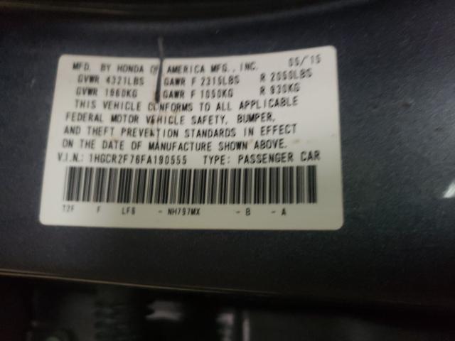 2015 HONDA ACCORD EX 1HGCR2F76FA190555