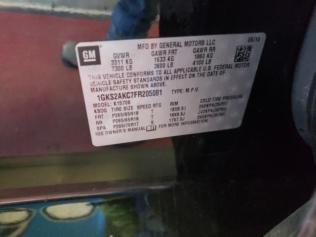 2015 GMC YUKON SLE 1GKS2AKC7FR205081