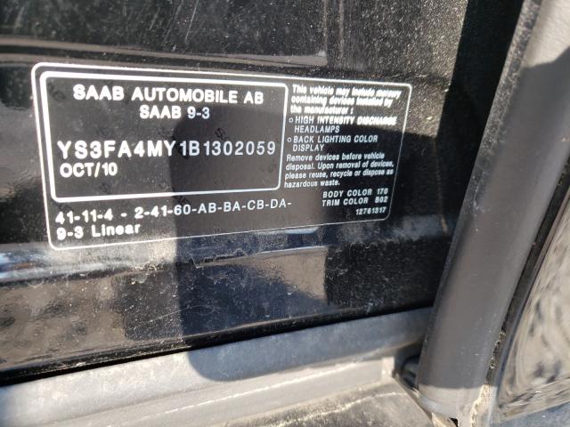 2011 SAAB 9-3 2.0T - YS3FA4MY1B1302059